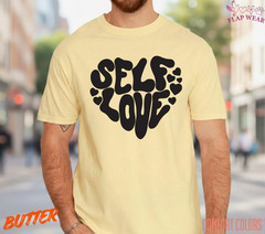 Unisex Self Love Retro Heart T shirt Men T shirt Women valanity Romantic