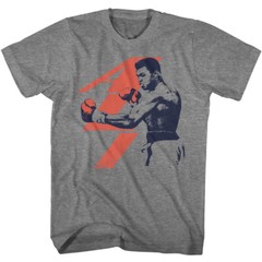 Muhammad Ali T-Shirt Mens ALI Greatest Of All Time Fighter New Graphite Heather