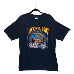 All Sport Laconia 2002 Weirs Beach T-Shirt Vintage Mens Sz XL Navy Y2K Americana