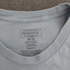 Men’s Pendleton T Shirt Light Blue XL Short Sleeve