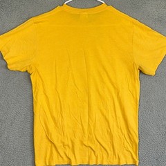 Columbus Crew Homage T-Shirt Mens Large Yellow Lucas Zelarayan Graphic Tee Logo