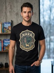Nara Japan Temple Deer Graphic T-Shirt Unisex Travel Tee