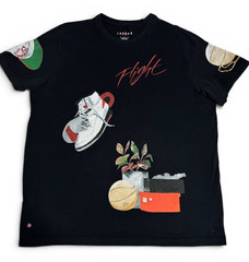 Nike Air Jordan Flight World Tour Graphic T-Shirt Black Men’s XL Rare