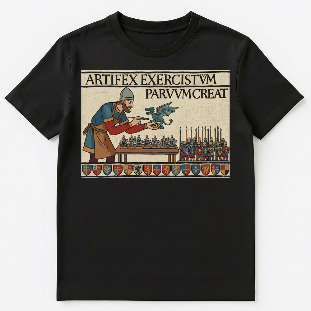 Tabletop Artist Medieval Tapestry Style Miniature Hobby Unisex T-Shirt