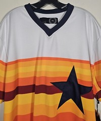 Maxi Milian Jersey Size XL Chest 24 Inches Star Shirt New Orange White