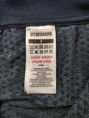 Gymshark 1/4 Zip Shirt Men Small Pullover Long Sleeve Training Gym Blue Camo