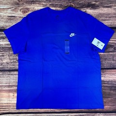 Nike Sportswear Club Tee Mens XXL 2XL Game Royal Blue Cotton Shirt AR4997-480