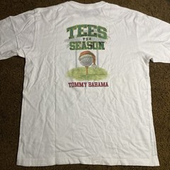 TOMMY BAHAMA T-Shirt Tees The Season Golf Santa Palm Trees Men’s XL White EUC