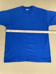VTG BVD T Shirt Men’s LARGE Single Stitch Blue MADE USA Workwear 80s
