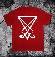 Sigil of Lucifer Shirt – Baphomet Pentagram Satanic Occult Gothic Goat of Mendes
