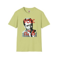 Prisoner The Prisoner VOTE No.6 Patrick McGoohan Unisex Softstyle T-Shirt