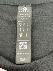 Adidas Aeroready Parley Ocean Plastic Shirt Womens Small Black Pink Athletic Tee