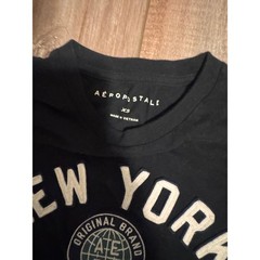 Aeropostale New York Graphic T-Shirt Black Short Sleeve Crew Neck Men’s XS