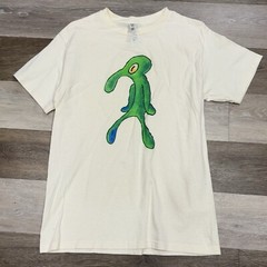 American Apparel SpongeBob Squidward T-Shirt Unisex Sz Medium Cream 28”L in EUC!