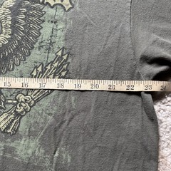 In God I Trust Eagle Psalm 28:7 Men’s Olive Green T-Shirt Size 2XL Delta tag