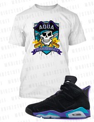 Fresh 2 Death Graphic Tee Shirt J6 Aqua Sneaker Big Tall Sm Pro Club Shaka RTP