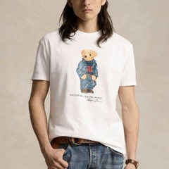 Polo Ralph Lauren Classic Fit Polo Bear Jersey T-Shirt Short Sleeve White