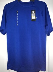 UNDER ARMOUR MENS TECH SHORT SLEEVE LOOSE T-SHIRT HEATGEAR BLUE 1326413-400 SZ M