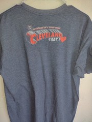 Superman,Born in Cleveland, Men’s xlg T-shirt w NEW good/evil Figures,Cards