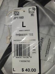 NEW MENS ADIDAS ORIGINALS TYSHAWN TREFOIL TEE SHIRT ~SIZE LARGE #JP1160 BLM