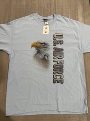 USAF US Air Force “Bald Eagle & Logo” Blue T-Shirt – by MV Sport – Size XL – NWT