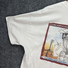 Vintage Ralph Steadman Shirt Mens 2XL White Art Abstract Skeleton Brewery Beer