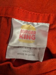 Burger King Whopper T Shirt Work Uniform Employee Orange 2020 Size 3XL