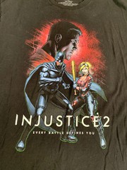 Injustice 2 T-Shirt XL Black DC Comics Loot Crate Exclusive Batman Superman Game