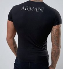 Emporio Armani Black Men’s T-Shirt Round Neck,Size M*L*XL,2XL,3XL Glossy logo