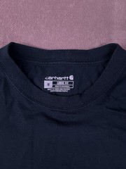 Carhartt Men’s Navy Long Sleeve Loose Fit Logo T-Shirt TK0231-M Size M