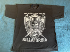 Weiv Gear Biker T-Shirt Pirate Biker Themed California For Life 3XL