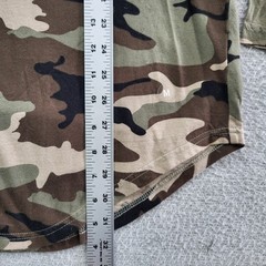 Pacsun Shirt Mens Medium Woodland Camo Longer Fit Camouflage