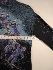 Vintage 90s Kombi Ski Turtleneck Shirt All Over Print AOP Skiers Longsleeve S