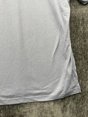 Greg Norman T Shirt Mens Large Gray Side Slit Cotton Crewneck Shark Logo Casual