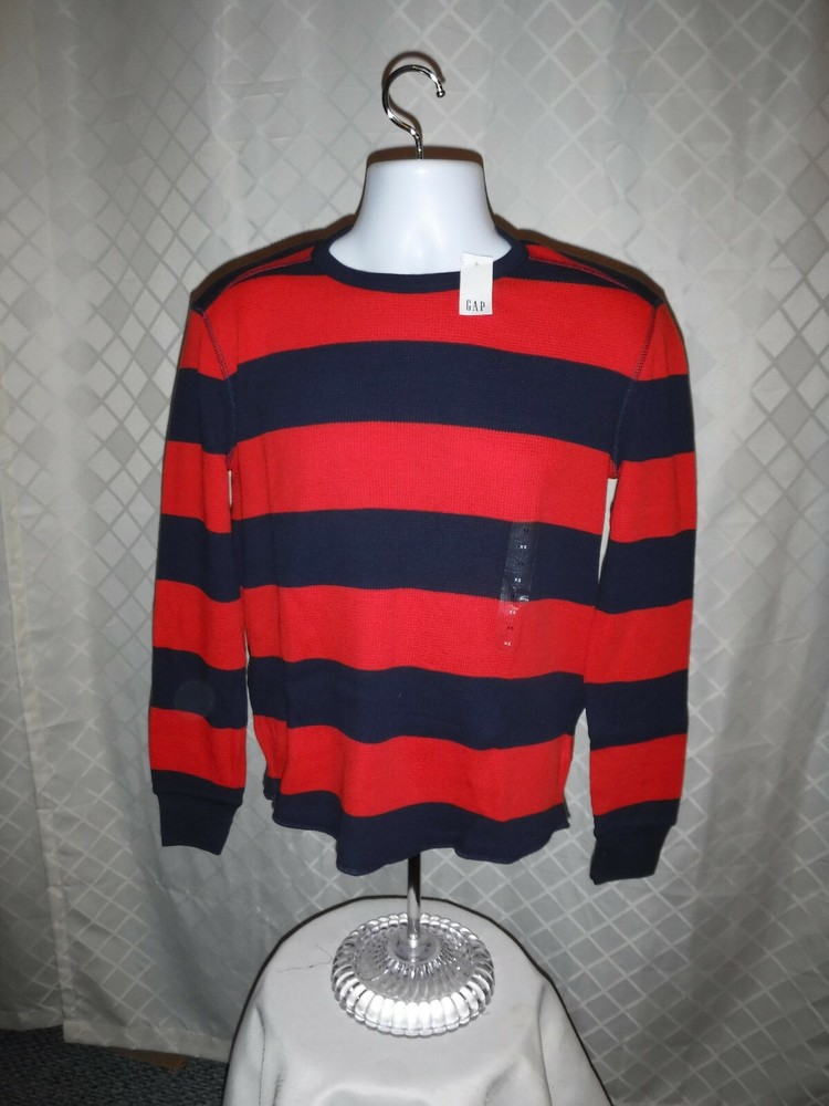 Long Sleeve Men’s Thermal T-Shirts ,XXL,XL,L,M,S,XS, GAP, Solid & Striped NWT