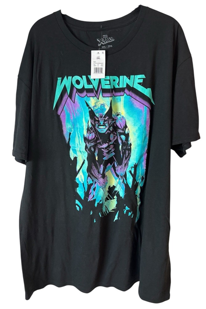 Wolverine X Men Men’s 2XL T Shirt Black
