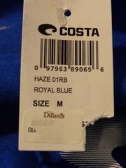 Costa Del Mar T Shirt Men’s Medium Blue Short Sleeve Graphic New With Tags