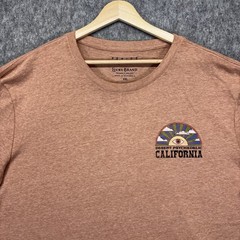 Lucky Brand Graphic T-Shirt Men’s XXL Orange Desert Psychedelic California New