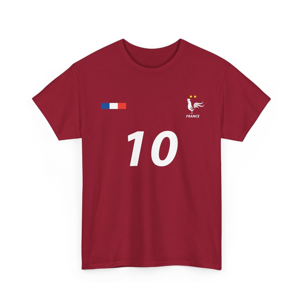 France Soccer T-Shirt, French Number 10 Soccer Shirt