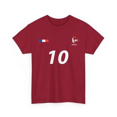 France Soccer T-Shirt, French Number 10 Soccer Shirt