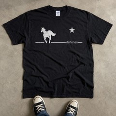 Deftones White Pony Band Graphic T-Shirt Black Alt Metal Merch Tee