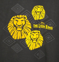 Disney The Lion King Broadway Musical Unisex XL Black T Shirt Simba Mustafa