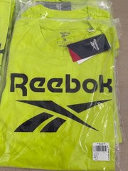 REEBOK Identity Big Logo T-Shirt sz M MEDIUM Acid Yellow i[
