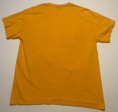 vtg University of New Haven Graphic Tee T-Shirt Sz L MV SPORT Gold Spellout