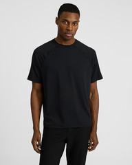 NEW – EXPRESS Men’s Sueded Soft Jersey Crew Neck T-Shirt Pitch Black Sz M $44
