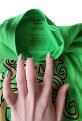 Gildan DryBlend Men’s Medium Lime Green Student Council Graphic T-Shirt Cotton