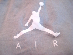 EUC- Nike Michael Jordan Jumpman S/S Gray Legacy Tinker Story Tee- Size Medium
