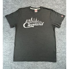 Homage Cleveland Skyline Graphic T Shirt Men’s M Gray Made in USA Short Sleeve