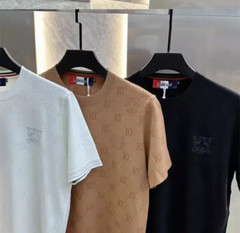 New Men Luxury Diamond Tiger Rhinestones Fashion T-Shirt High Quality 3 Colors