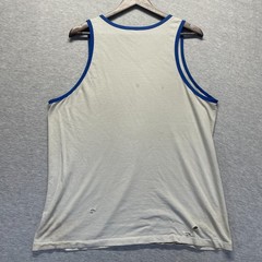 Pepsi Basketball Tank Top Mens XL Beige Big Graphic Logo Wide Strap Round Neck